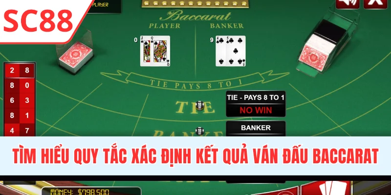 Tìm hiểu quy tắc xác định kết quả ván đấu Baccarat